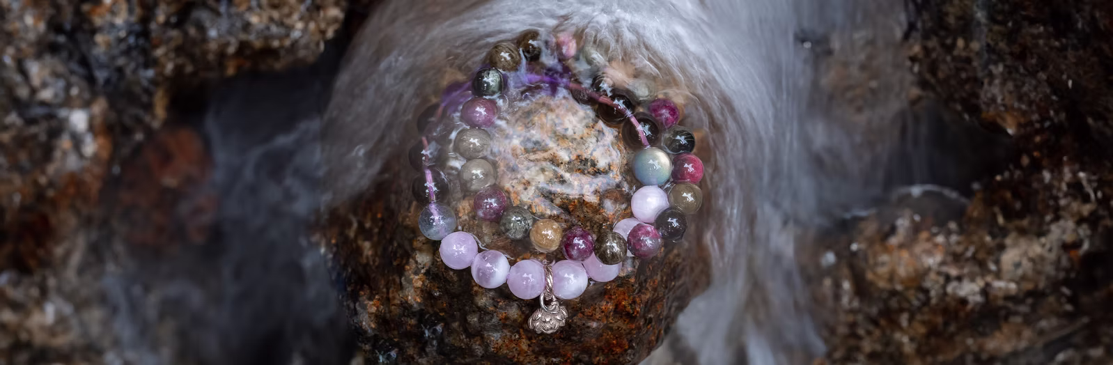 Beautiful handcrafted jewelry showcasing natural stone bracelets
